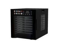 Déshydrateur alimentaire électrique 850W avec contrôle numérique, capacité de 10 plateaux, chauffage à 360°, plateau en acier inoxydable jusqu'à 75°C