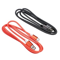 Kabel Data Pengisian Cepat USB Micro Nylon Braided 3A Tahan Lama dan Berkecepatan Tinggi untuk Perangkat