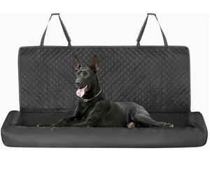 Cama de coche para perro para asiento trasero para perros grandes de menos de 100 libras, asiento impermeable, funda de asiento trasero de coche desmontable para perro - Product Image 2