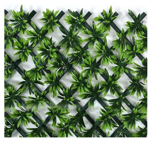 Decorazione per la casa verde edera foglie artificiali in plastica resistente eco-friendly recinzione espandibile per uso interno esterno - Product Image 5