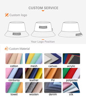 Topi memancing bersepeda kasual Velour besar Logo cetak kustom kualitas tinggi topi ember nelayan bernapas katun bordir