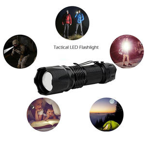 Impermeable AA o 14500 batería portátil T6 Led linterna táctica linterna de bolsillo con <span class=keywords><strong>Zoom</strong></span> - Product Image 2