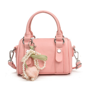 Tas bahu selempang anak perempuan manis mutiara bunga tas PU putri mode baru Korea - Product Image 5