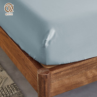 Ensemble de draps de lit en bambou naturel doux et pur, tissé, moderne, taille King & Queen, ultra doux comme de la soie, 500TC