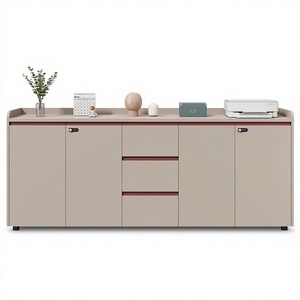 Modern Minimalism Wooden <strong>Filing</strong> <strong>Cabinet</strong> with Lock Office Storage <strong>Drawer</strong> Low Floor Tea <strong>Cabinet</strong> - Product Image 1