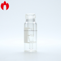 Botol kaca sekrup sampel bening bahan laboratorium 1.5ml dengan tutup plastik PP