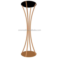 Nouvelle Décoration de Table Haute pour Mariage, Colonne Dorée, Support de Vase à Fleurs pour Centre de Table, Vente Directe Usine SMS