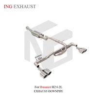 Système d'échappement personnalisé en acier inoxydable ING pour Audi A3 S3 RS3 8V Berline Sportback, système Catback haute performance à flux élevé avec quatre sorties
