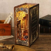 Hamaileon C541Covenant Church DIY Puzzle 3D en bois Miniature Kit de maison de poupée Book Nook Dia Gon Alley Book Nook pour église