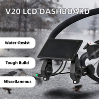 Superbsail V20 Fatbike - Tableau de bord LCD - Compteur - 24V-60V - Pièces détachées pour vélo électrique - Remplacements pour V20 Fat Bike