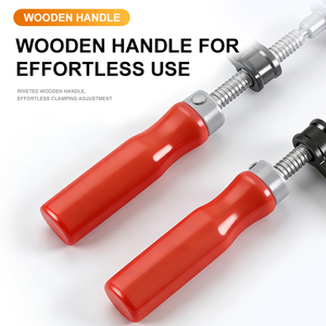 Prensas de acero de alta resistencia con mango de madera, abrazaderas rápidas ajustables en pulgadas para carpintería - Product Image 5