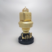Trophée de football personnalisé avec logo vidéo, coupe pour récompenses d'équipe, coupe en métal pour événements professionnels et corporatifs