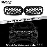 Grille LED à effet de lumière périphérique pour BMW X5 F15 X6 F16, design diamant connecté, en ABS, pièces de tuning, modernisation audacieuse, vente en gros