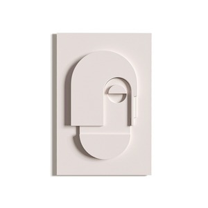 Personnalisation de l'usine: peinture de décoration d'entrée minimaliste de <span class=keywords><strong>style</strong></span> <span class=keywords><strong>japonais</strong></span>, peinture abstraite géométrique à cadre en bois. - Product Image 1