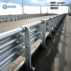 รั้วกั้นถนนสำหรับงานหนัก Q355 ชุบกัล<span class=keywords><strong>ว</strong></span>าไนซ์ แบบ 3 ชั้น สำหรับโครงการโครงสร้างพื้นฐาน - Product Image 1