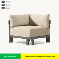 Sofá Modular de Aleación de Aluminio para Exteriores, Diseño Moderno, Origen China, Embalaje para Envío