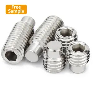 Metric Imperial 18-8 Stainless Steel INOX ANSI AISI SS304 SUS304 A2-70 1.4301 Dog Point Set Screw DIN915