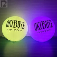 Ballon lumineux interactif en PVC RGB LED gonflable avec télécommande pour fête, concert, événement, mariage