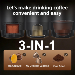 2026 New <b>Portable</b> Electric Travel Espresso Machine Self Heating 3 in 1 Mini <b>Coffee</b> Brew <b>Maker</b> 20 Bar Custom Logo/Packaging - Product Image 3