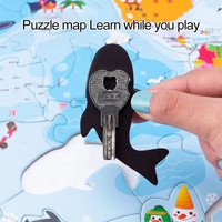 Rompecabezas de mapa del mundo magnético para niños de 5-7 años, rompecabezas para niños de 4-8 años, regalos para niños y niñas de 6 años