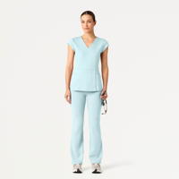 Tenues de travail décontractées pour femmes YUHONG en popeline de polyester, durables, respirantes et réutilisables, style tendance