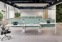 Poste de travail réglable en hauteur pour personnel, bureau assis-debout, table élévatrice, poste de travail debout pour bureau à aire ouverte