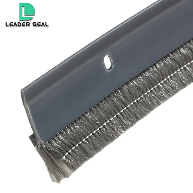 High stability Door bottom brush insect prevention Sealing Brush Strip Soft fluffy Pile Weather Strip