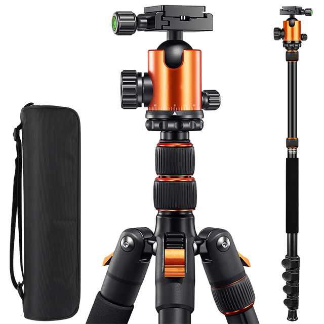 Professional Travel Photography 2-in-1 Aluminum Tripod 360 Roll for for V5.2 Compact Inverted Mobile Phone Video Camera