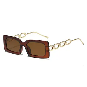 Kacamata Hitam Mode 2022 Kacamata Hitam Dibuat Kacamata Hitam Pembuatan Lensa PC Candi Logam Persegi Kustom
