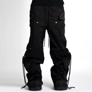 ديزنيو واسعة الساق مستقيمة تصميم الجينز الرجال مخصص القطن متعدد الجيوب يتوهم الشارع الجينز المطبوعة للرجال - Product Image 2