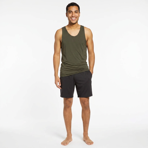 Camiseta sin mangas informal para hombre, para gimnasio y entrenamiento, hecha a medida, transpirable, de poliéster y algodón, tejida, con estampado por transferencia térmica - Product Image 1