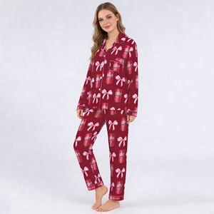 Beefey 2025 Set <span class=keywords><strong>Pigiama</strong></span> da Donna in Due Pezzi a Maniche Lunghe, Morbido, Personalizzabile, in Bambù Organico - Product Image 1