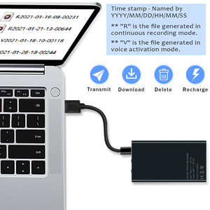Enregistreur vocal longue distance Mini enregistreur vocal avec lecture MP3 Réduction du bruit <span class=keywords><strong>Dictaphone</strong></span> avec batterie externe - Product Image 6