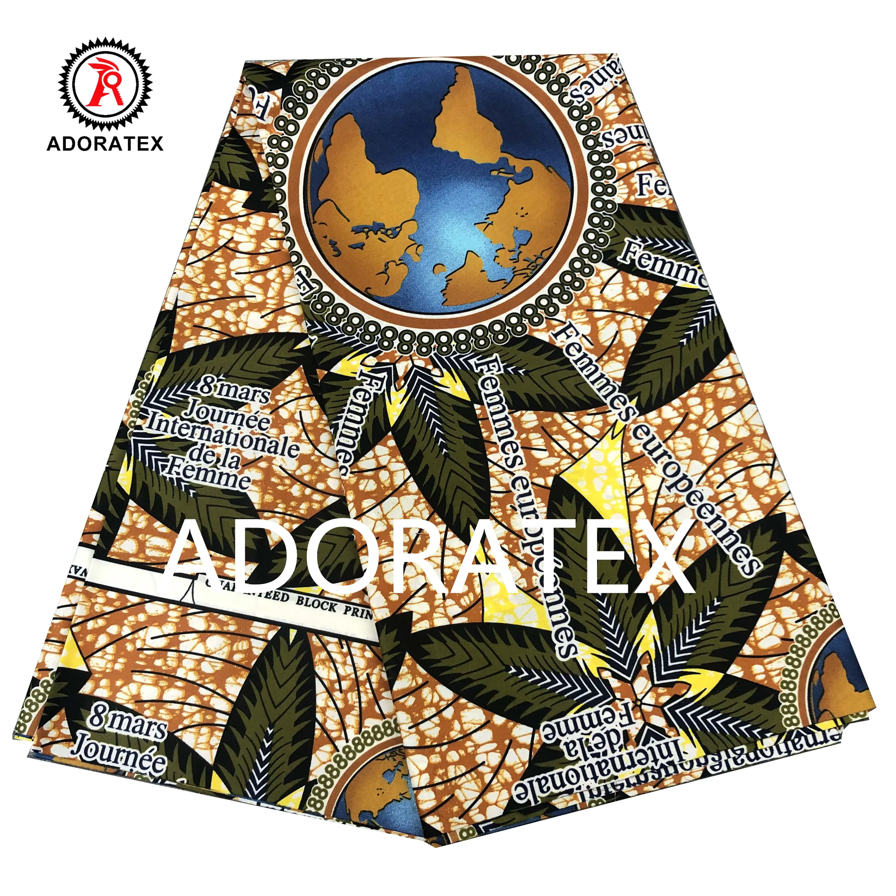 Novo estilo africano impressão da cera de tecido conforto 100% poliéster tecido