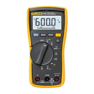 Multimètre numérique Fluke 115C True RMS, mesure de tension AC/DC 600 V, courant et résistance - Product Image 1