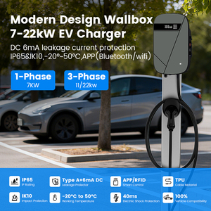 <span class=keywords><strong>Chargeur</strong></span> domestique EV <span class=keywords><strong>7</strong></span>,<span class=keywords><strong>4</strong></span> <span class=keywords><strong>kW</strong></span> RFID Type 2 UKCA, station murale AC avec norme britannique et protection contre les surtensions - Product Image 3