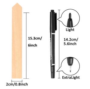 100 pièces graines en pot herbes fleurs légumes décoratifs <span class=keywords><strong>jardin</strong></span> plante signe étiquettes marqueurs de <span class=keywords><strong>jardin</strong></span> étiquettes de plantes en bois - Product Image 3