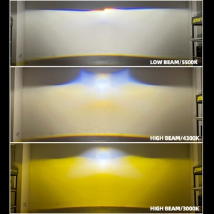 Faros Delanteros SANVI con Lente de Proyector Bi-LED, Control por Aplicación, 3 Colores, Ai60, Súper Brillantes, Luz Alta y Baja - Product Image 2