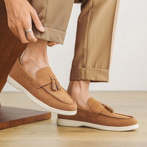 รองเท้าหนังหรูหราสไตล์ Old Money รุ่นปี 2025 รองเท้าสวมแบบลำลองสำหรับผู้ชาย ขายส่งจำนวนมาก - Product Image 4