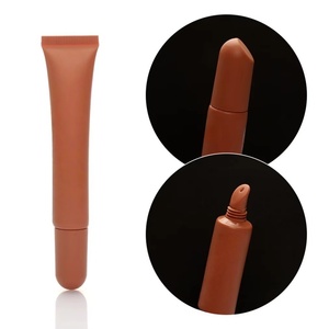 Baume à lèvres personnalisé en silicone souple, 10ml 15ml 20ml, emballage PCR rose, tubes pour huile à lèvres et gloss, tubes compressibles pour crème contour des yeux, avec bouchon à vis - Product Image 3