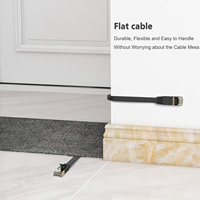 Câble de raccordement RJ45 haute vitesse 10Gbps 600MHz blindé résistant aux intempéries 25ft PS5/4/3 Xbox Modem routeur LAN réseau chat 7 câble Ethernet