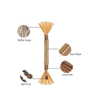 Bâtonnets de Silvervine en gros avec herbe de raphia et fruits de la galle pour <span class=keywords><strong>chat</strong></span> – Jouet à mâcher pour <span class=keywords><strong>chat</strong></span> - Product Image 2