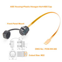 Extensor de Ranura para Tarjeta Micro SD para Exteriores, Cable de Extensión para Tarjeta TF Resistente al Agua IP67 para Gabinete, Chasis, Carcasa, Marco
