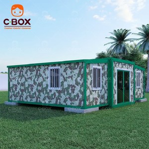 Cbox Casa Contenedor Modular Móvil para Exteriores, de Doble Ala, Expandible, para Oficina, Residencia o Campamento, con Diseño de Camuflaje, Venta al por Mayor - Product Image 4