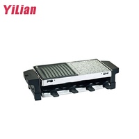 Kommerzieller Mini-Elektro-Raclette-Grill, Rauchfrei mit Temperaturregelung für Haushalt und Gewerbe, Tischgrill für Koreanisches und Japanisches Rindfleisch