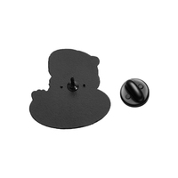 Capybara lucu Pin Enamel UNTUK LIBURAN bros logam hewan lucu bros kerah Lapel ransel hadiah perhiasan grosir