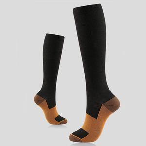 Chaussettes de compression personnalisées pour la course <span class=keywords><strong>à</strong></span> pied, 20-30 mmHg, pour hommes et femmes, chaussettes de sport, cyclisme, football, varices - Product Image 2