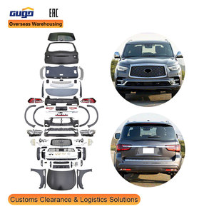 GUGO for <strong>Infiniti</strong> QX56 Upgrade Qx80 Body Kit Upgrade <strong>Parts</strong> with Front Rear Bumper Plastic QX56 Bodykit Qx80 Accessories - Product Image 1