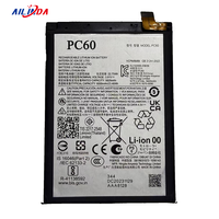 Batterie Li-polymère rechargeable PC60 6000 mAh pour téléphone portable Moto G54, test double IC