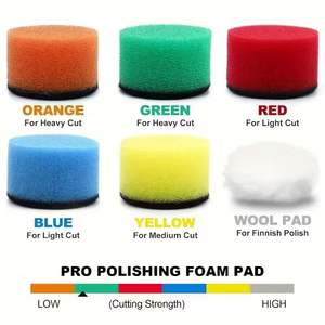 Disques de ponçage professionnels de 1 pouce, grain 60-10000, avec support adhésif en mousse et tampons de support de 1/8 et 1/4 de pouce pour le polissage - Product Image 4